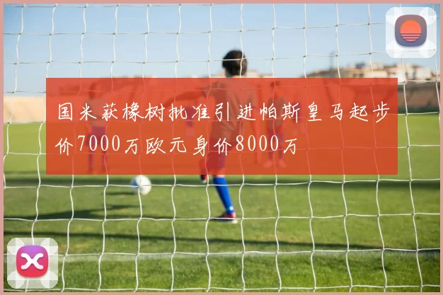 国米获橡树批准引进帕斯皇马起步价7000万欧元身价8000万