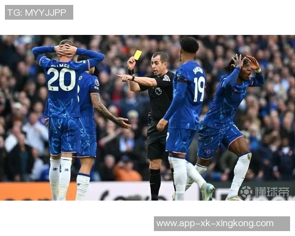 切尔西自2022-23赛季以来英超黄牌数量遥遥领先其他球队